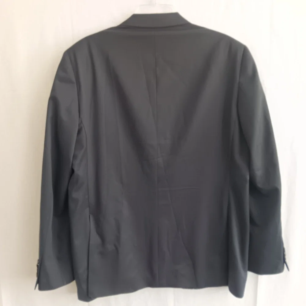 Cremieux Blazer Mens 46 Navy Blue  Made in Canada 2 Button Sport Coat
